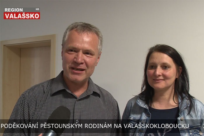 Poděkování pěstounským rodinám na Valašskokloboucku