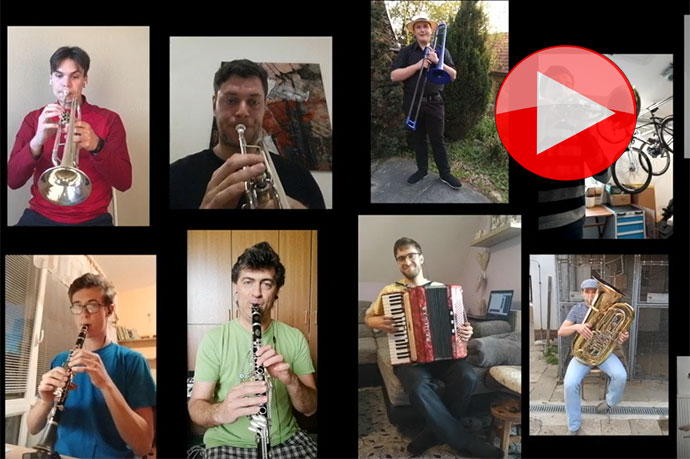 Valašští muzikanti natočili z domova pomocí moderní techniky polku
