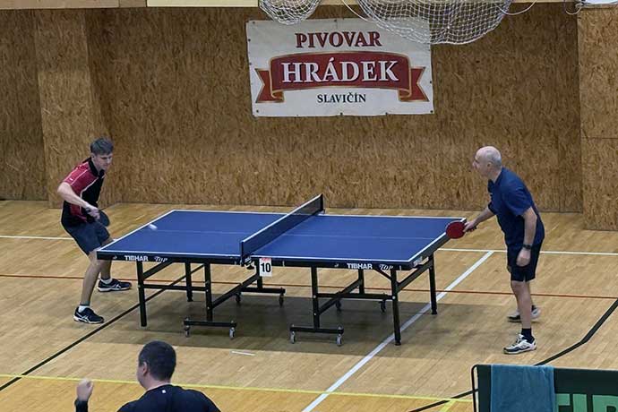 V přeborech ve Slavičíně si zahrálo 52 stolních tenistů