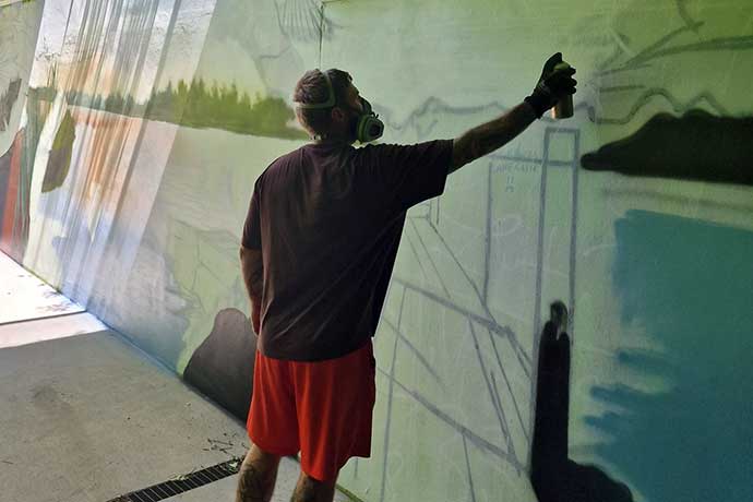 Podchod ve Vsetíně oživí sprayartové malby Proroka