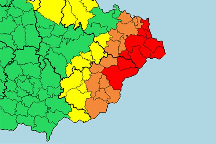 Meteorologové vydali varování, očekávají se extrémní srážky
